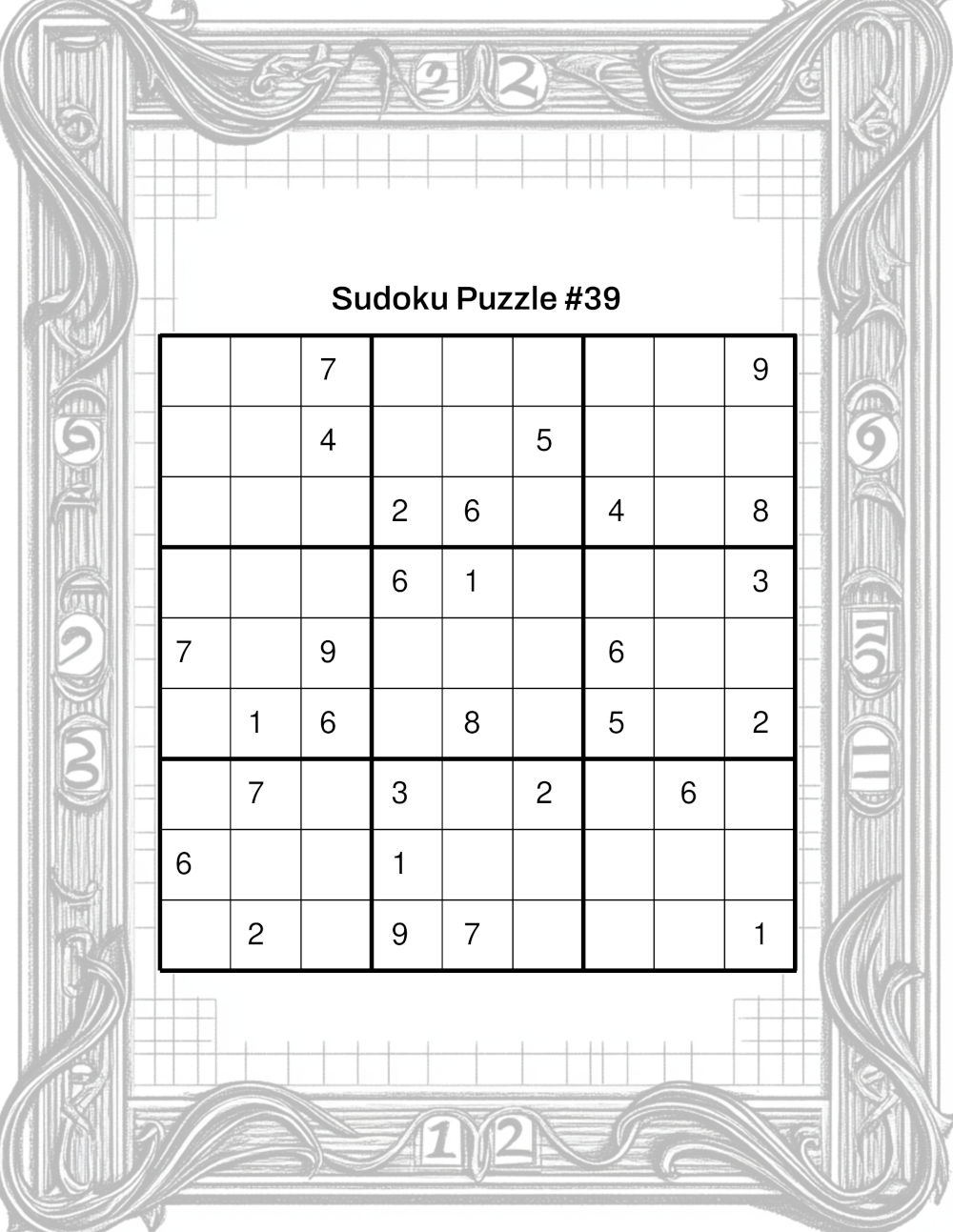Advanced Level Sudoku Sample 3
